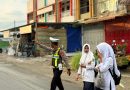 Ciptakan Kamseltibcar Lantas Yang Tertib Dan Lancar, Personel Sat Lantas Polres Abdya gelar Strongpoint Pagi Di Depan Sekolah Dan Titik Rawan Kemacetan