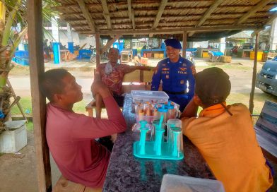 Guna Teciptanya Situasi yang aman dan Nyaman bagi Nelayan Serta Masyarakat, Personel Sat Polairud Polres Abdya Gelar Patroli dan sambang nelayan di TPI Ujung Serangga dan Pesisir Pantai